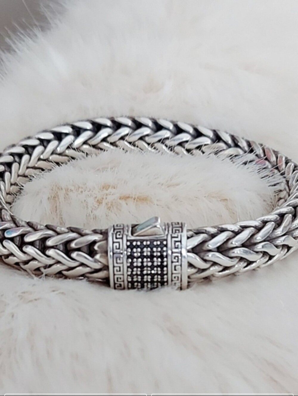 Hand Woven Sterling 925 Silver Bracelet